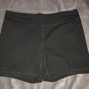 Danskin black biker shorts